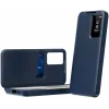Coque portefeuille Phonesta Smart Window pour Samsung Galaxy S25 FE - Bleu foncé 1