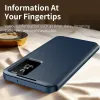 Coque portefeuille Phonesta Smart Window pour Samsung Galaxy A37 - Bleu foncé 3
