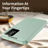 Coque portefeuille Phonesta Smart Window pour Samsung Galaxy A37 - Vert clair 3