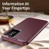 Coque portefeuille Phonesta Smart Window pour Samsung Galaxy S26 Ultra - Bordeaux 4