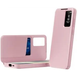 Coque portefeuille Phonesta Smart Window pour Samsung Galaxy S26 Ultra - Rose