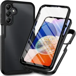 Coque intégrale Phonesta Total Protect 360 protecteur d'écran pour Samsung Galaxy A16 - Noir
