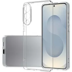 Coque arrière en silicone Phonesta Ultra-Thin pour Samsung Galaxy S25 Edge - Transparent