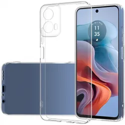 Coque arrière en silicone Phonesta Ultra-Thin pour Motorola Moto G45 / Moto G34 - Transparent