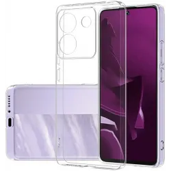 Coque arrière en silicone Phonesta Ultra-Thin pour Xiaomi Poco M7 Pro - Transparent
