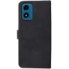 Coque portefeuille Phonesta Vintage Skin pour Motorola Moto G04 / G04s / G24 / G24 Power / E14 - Noir 7
