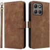 Coque portefeuille Phonesta Vintage Skin pour Motorola Moto G17/G17 Power/G15/G15 Power - Marron