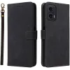 Coque portefeuille Phonesta Vintage Skin pour Motorola Moto G35 - Noir