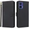 Coque portefeuille Phonesta Vintage Skin pour Motorola Moto G85 - Noir