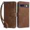 Coque portefeuille Phonesta Vintage Skin pour Google Pixel 8a - Marron