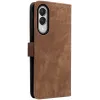 Coque portefeuille Phonesta Vintage Skin pour Samsung Galaxy S25 Edge - Marron 7