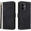 Coque portefeuille Phonesta Vintage Skin pour Oppo Reno13 F 4G/5G / Reno13 FS 5G - Noir