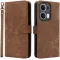 Coque portefeuille Phonesta Vintage Skin pour Oppo Reno13 Pro - Marron