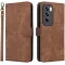 Coque portefeuille Phonesta Vintage Skin pour Oppo Reno12 Pro - Marron