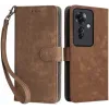 Coque portefeuille Phonesta Vintage Skin pour Oppo Reno11 F 5G - Marron