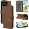 Coque portefeuille Phonesta Vintage Skin pour HONOR 200 Smart - Marron 8