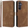 Coque portefeuille Phonesta Vintage Skin pour Samsung Galaxy A16 - Marron