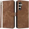 Coque portefeuille Phonesta Vintage Skin pour Samsung Galaxy A35 - Marron