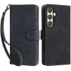 Coque portefeuille Phonesta Vintage Skin pour Samsung Galaxy S24 - Noir