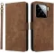 Coque portefeuille Phonesta Vintage Skin pour Xiaomi 15 - Marron