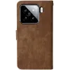 Coque portefeuille Phonesta Vintage Skin pour Xiaomi 15 - Marron 8