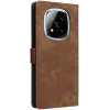 Coque portefeuille Phonesta Vintage Skin pour Xiaomi Redmi Note 14 Pro 5G/14 Pro Plus / Xiaomi Poco X7 - Marron 7