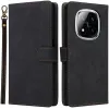 Coque portefeuille Phonesta Vintage Skin pour Xiaomi Redmi Note 14 Pro 5G/14 Pro Plus / Xiaomi Poco X7 - Noir
