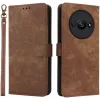 Coque portefeuille Phonesta Vintage Skin pour Xiaomi Redmi A3 - Marron