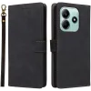 Coque portefeuille Phonesta Vintage Skin pour Xiaomi Redmi Note 14 5G - Noir