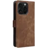 Coque portefeuille Phonesta Vintage Skin pour Apple iPhone 16 Pro - Marron 7