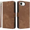 Coque portefeuille Phonesta Vintage Skin pour Apple iPhone 17e/16e - Marron