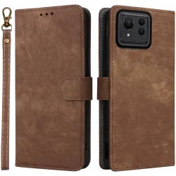 Coque portefeuille Phonesta Vintage Skin pour Asus Zenfone 11 Ultra - Marron
