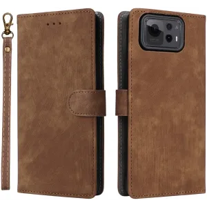 Coque portefeuille Phonesta Vintage Skin pour Asus Zenfone 12 Ultra - Marron