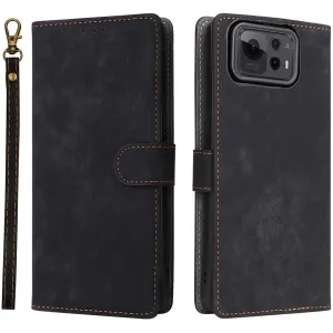 Coque portefeuille Phonesta Vintage Skin pour Asus Zenfone 12 Ultra - Noir