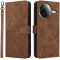 Coque portefeuille Phonesta Vintage Skin pour Xiaomi Poco F7 Pro/F7 Ultra - Marron