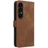 Coque portefeuille Phonesta Vintage Skin pour Sony Xperia 1 VII - Marron 7