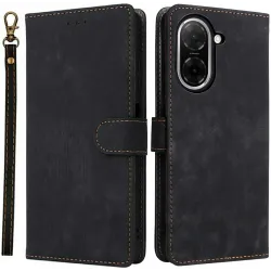 Coque portefeuille Phonesta Vintage Skin pour Xiaomi Redmi A5 171.7mm - Noir