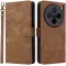 Coque portefeuille Phonesta Vintage Skin pour Vivo X200 - Marron