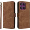 Coque portefeuille Phonesta Vintage Skin pour Motorola Edge 60 Pro - Marron