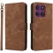 Coque portefeuille Phonesta Vintage Skin pour Motorola Edge 60 Pro - Marron