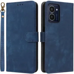 Coque portefeuille Phonesta Vintage Skin pour HMD Pulse/Pulse Plus/Pulse Pro - Bleu