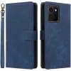 Coque portefeuille Phonesta Vintage Skin pour HMD Skyline - Bleu