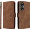 Coque portefeuille Phonesta Vintage Skin pour Xiaomi Poco F7 - Marron