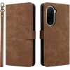 Coque portefeuille Phonesta Vintage Skin pour Xiaomi Poco M7 - Marron