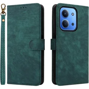 Coque portefeuille Phonesta Vintage Skin pour Xiaomi Redmi 15C / Xiaomi Poco C85 - Vert