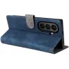 Coque portefeuille Phonesta Vintage Skin pour Samsung Galaxy Z Fold 7 - Bleu 6