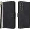 Coque portefeuille Phonesta Vintage Skin pour OnePlus Nord 5 - Noir