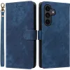 Coque portefeuille Phonesta Vintage Skin pour Samsung Galaxy S25 FE - Bleu