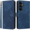 Coque portefeuille Phonesta Vintage Skin pour Samsung Galaxy S25 FE - Bleu