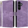 Coque portefeuille Phonesta Vintage Skin pour Samsung Galaxy S25 FE - Violet
